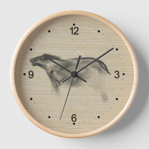 Original Malerei Wasser Büffel OX Neujahr Zodiac Uhr