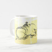 Original Malerei Water Buffalo Kind Ox Year WM Kaffeetasse (Vorderseite Links)