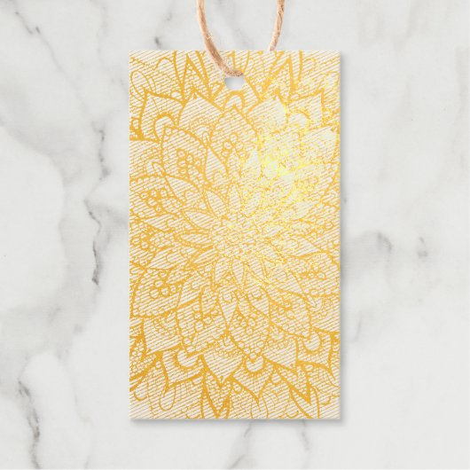 Original-Mandala-Design Geschenkanhänger (Vorderseite)