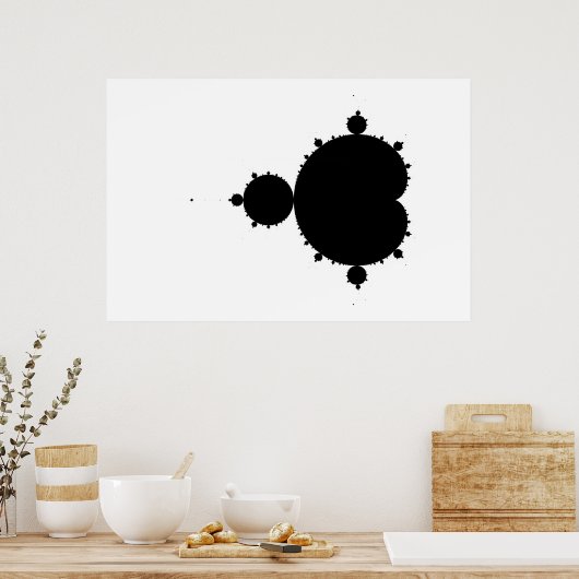 Original Mandelbrot Set 01 - Fraktal Poster (Küche)