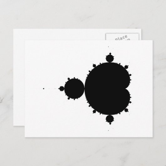 Original Mandelbrot Set 01 - Fraktal Postkarte (Vorne/Hinten)