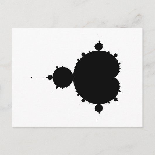 Original Mandelbrot Set 01 - Fraktal Postkarte (Vorderseite)