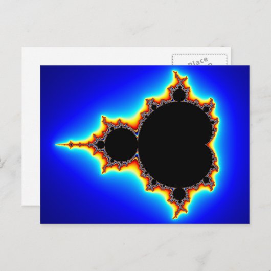 Original Mandelbrot Set 03 - Fraktal Postkarte (Vorne/Hinten)