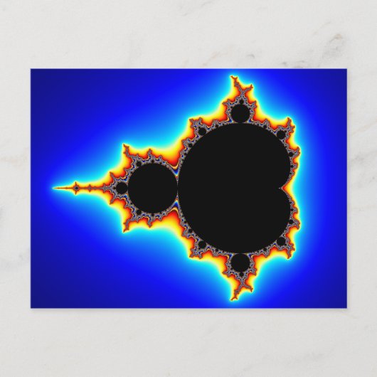 Original Mandelbrot Set 03 - Fraktal Postkarte (Vorderseite)