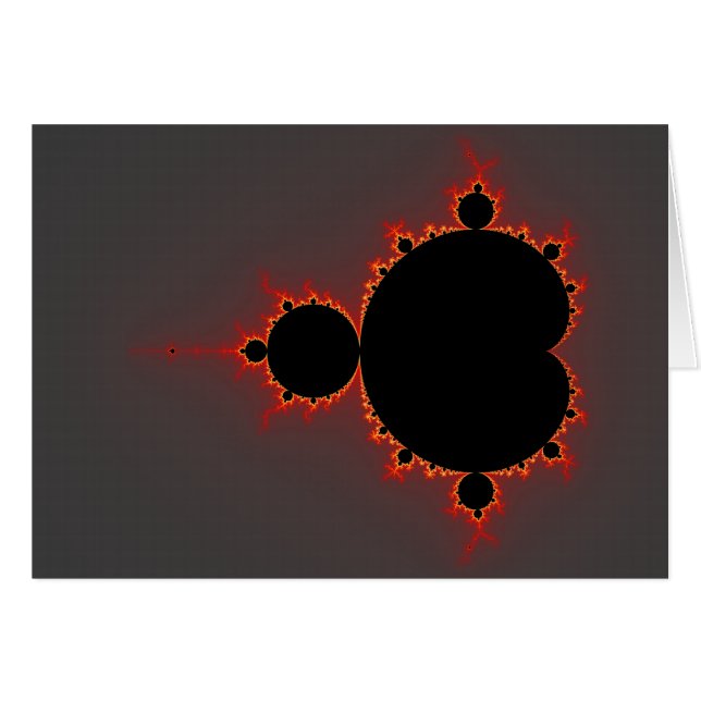 Original Mandelbrot Set - Fraktal Card (Vorderseite (Horizontal))