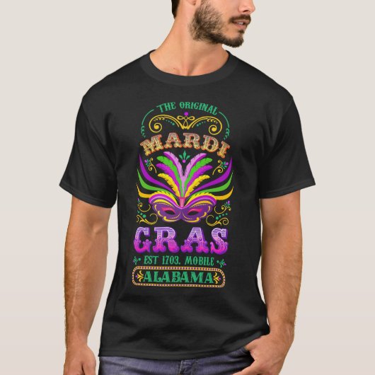Original Mardi Gras Mobile 1703 T-Shirt (Vorderseite)