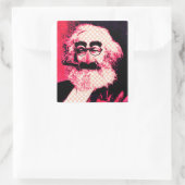 Original MARXist-Aufkleber Quadratischer Aufkleber (Tasche)