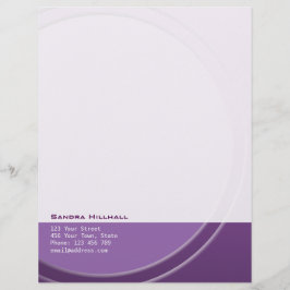 Original Metallic Moderne Texte und Farben Briefbogen
