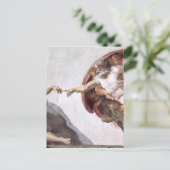 Original Michelangelo-Malerei in Rom, Sistin Postkarte (Stehend Vorderseite)