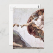Original Michelangelo-Malerei in Rom, Sistin Postkarte (Vorne/Hinten)