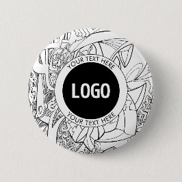 Original Modern Line Artwork & Your Logo Button
