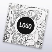 Original Modern Line Artwork & Your Logo Geschenkanhänger