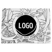 Original Modern Line Artwork & Your Logo Große Geschenktüte (Vorderseite)