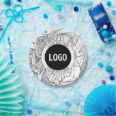 Original Modern Line Artwork & Your Logo Pappteller (Party)