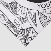 Original Modern Line Artwork & Your Logo Seidenpapier (Detail)