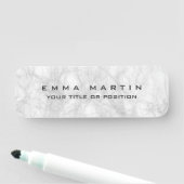 Original Moderner Minimalistisch-grauer Hintergrun Namensschild (Beispiel)