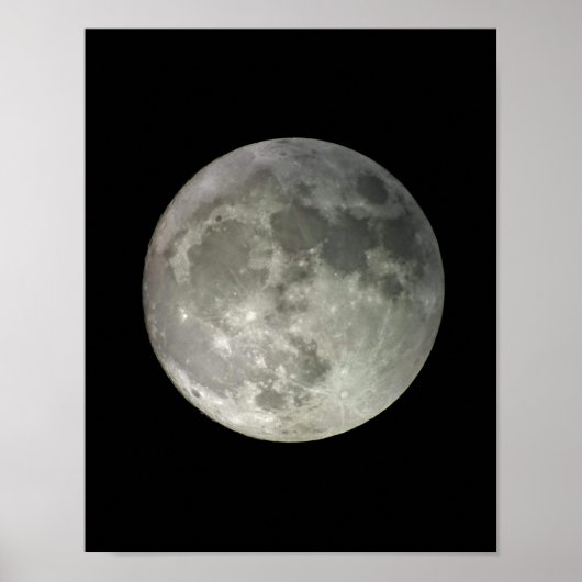 Original Mondfotografie-Matteposter Poster (Vorne)
