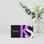 [ORIGINAL] Monogramm-Visitenkarten Visitenkarte (Stehend Vorderseite)