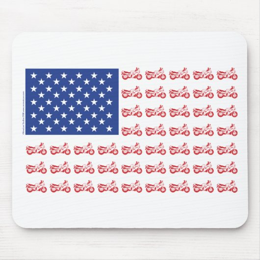 Original-Motorradflagge- Mousepad (Vorne)