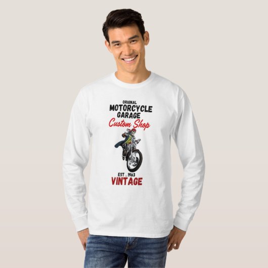 Original Motorradgarage Custom Shop T-Shirt (Vorne ganz)