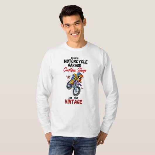Original Motorradgarage Custom Shop T-Shirt (Vorne ganz)