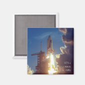 Original NASA Foto Space Shuttle Columbia STS-1 Magnet (Vorderseite/Rückseite)