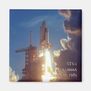 Original NASA Foto Space Shuttle Columbia STS-1 Magnet