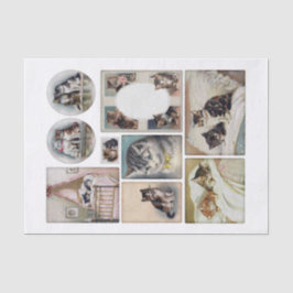 Original (nicht KI) Vintag H. Maguire (1860-1909) Seidenpapier