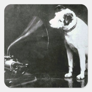 Original Nipper Quadratischer Aufkleber