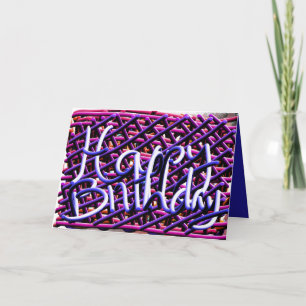 Original Noodles schreiben glückliche Geburtstagsk Karte