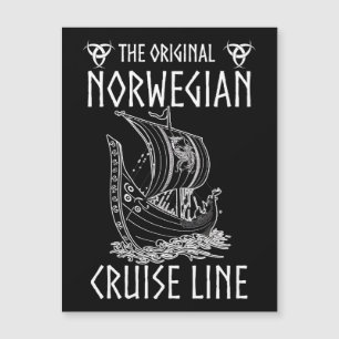 Original Norwegian Cruise Line - Nostalgische Reis Magnetkarte