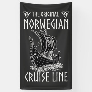 Original Norwegische Kreuzfahrtlinie - Nostalgisch Banner
