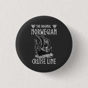 Original Norwegische Kreuzfahrtlinie - Nostalgisch Button