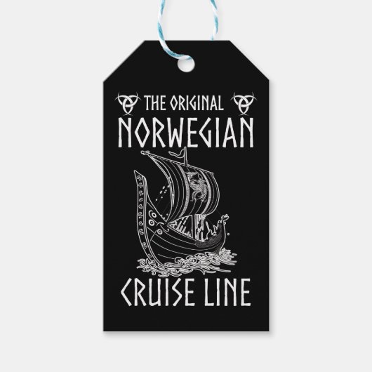 Original Norwegische Kreuzfahrtlinie - Nostalgisch Geschenkanhänger (Vorderseite)