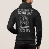 Original Norwegische Kreuzfahrtlinie - Nostalgisch Hoodie (Rückseite)