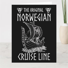 Original Norwegische Kreuzfahrtlinie - Nostalgisch Karte