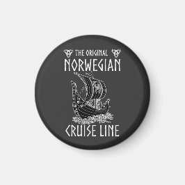Original Norwegische Kreuzfahrtlinie - Nostalgisch Magnet