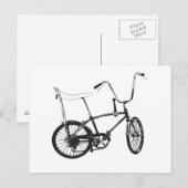 Original Old School Bike Postkarte (Vorne/Hinten)