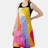 Original Ölgemälde: farbenfroh Abstrakt Schürze (InSitu)