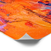 Original Ölmalerei mit schönem Herbstlan Poster (Ecke)