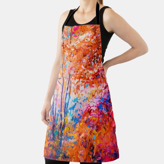 Original Ölmalerei mit schönem Herbstlan Schürze (InSitu)