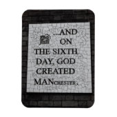 Original "On the Sixth Day" Manchester Mural Magnet (Vertikal)