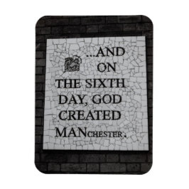 Original "On the Sixth Day" Manchester Mural Magnet