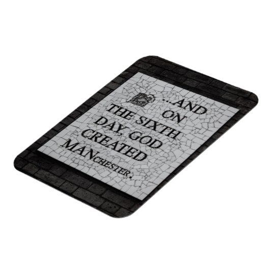 Original "On the Sixth Day" Manchester Mural Magnet (Linke Seite)