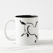 Original painting 5 Horse Chinese New Year 2026 TM Zweifarbige Tasse (Links)