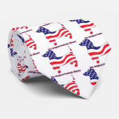 Original Patriotische Dackel/Dackel Krawatte (Gerollt)