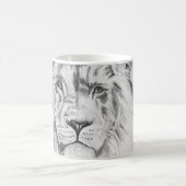 Original Pencil sketch Drawing of a Lion Kaffeetasse (Mittel)