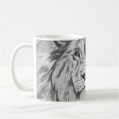 Original Pencil sketch Drawing of a Lion Kaffeetasse (Links)