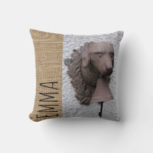 Original personalisiert Square Pillow Dog Year 201