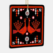 Original Pfauenkunst Wohngestaltung Keramikornament (Rechts)